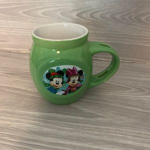 Disney Mickey and Minnie Lime Green Hot Cocoa Coffee Mug Cup